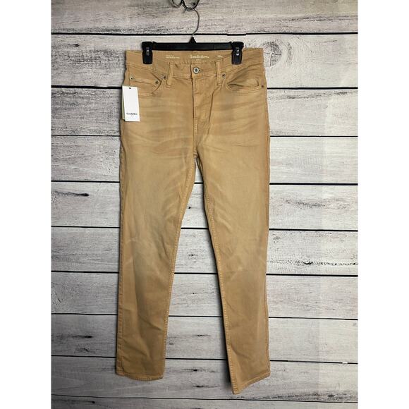 NWT Men's Goodfellow Khaki Slim Fit Jeans - 30x32 - Picture 1 of 3